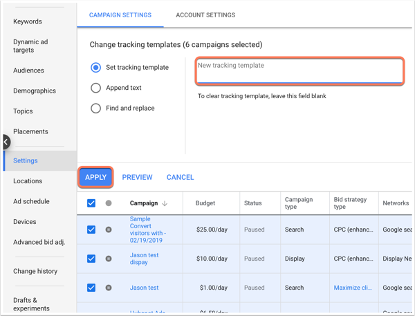 google-tracking-template-campaign-clear