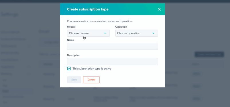 process and operation
