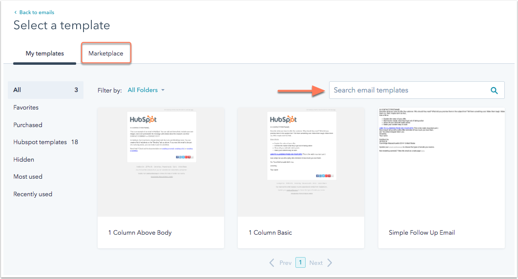 Capture d'écran d'un article d'aide HubSpot
